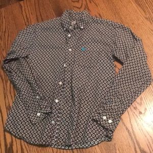 Cinch boys size large nice button down
